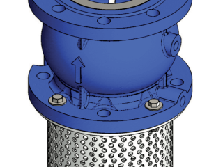 Flanged strainers basket